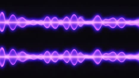 purple audio waveform visualization