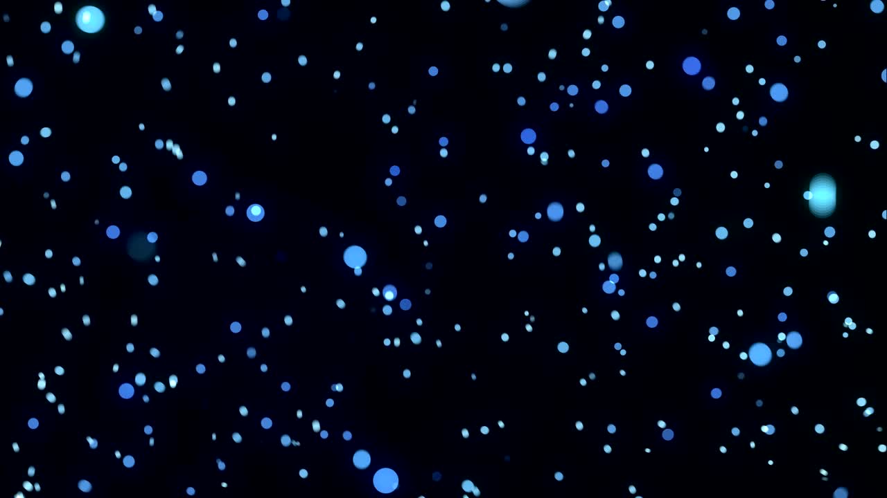 추상적인 점들이 날아다니는 애니메이션