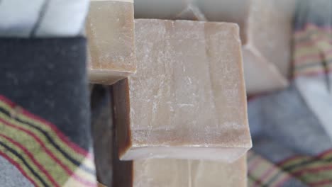 handmade brown soap bars