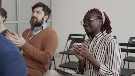 Multiethnic People Clapping Hands on Conference