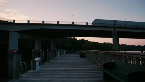 dolly up the dock to bridge