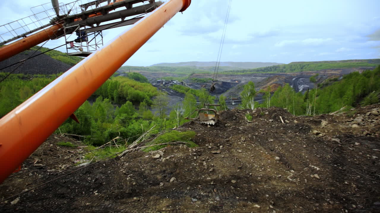 operaciones mineras de carbón con grandes equipos mineros