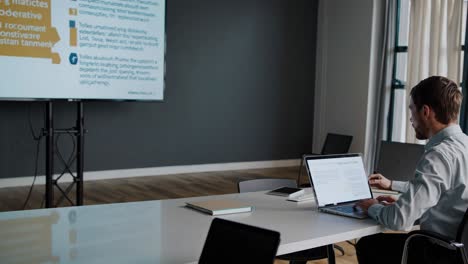 reunión de negocios y presentación