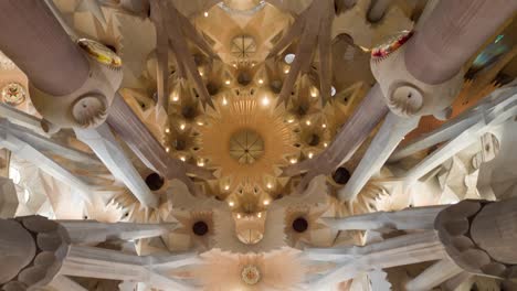 sagrada familia ceiling detail