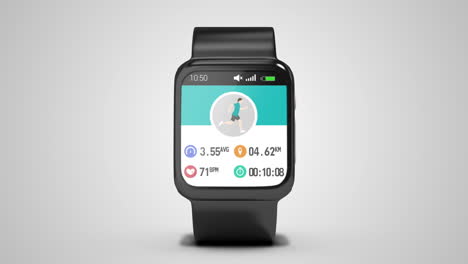 smartwatch concept with icons