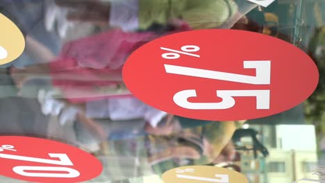 Sale at a shop