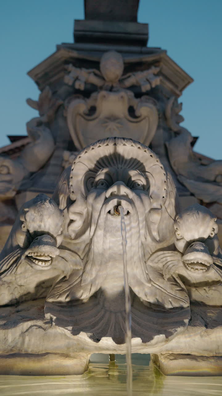 Close-up of a Stone Fountain