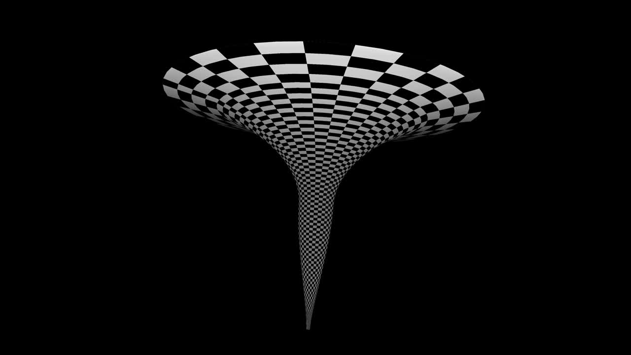 un mosaico redondo girando en la pantalla verde