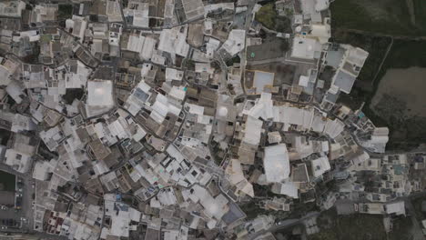 aerial view of a greek village