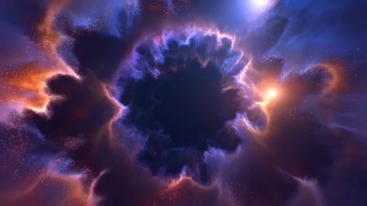 Vibrant Cosmic Nebula Portal