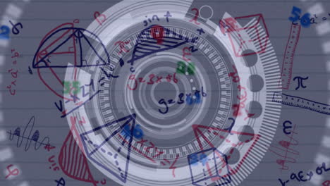 animation of scope scanning over mathematical drawings