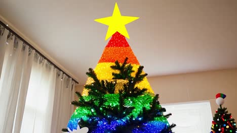 rainbow christmas tree