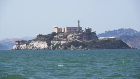 alcatraz island across the water viewed from fisherman's wharf san francisco