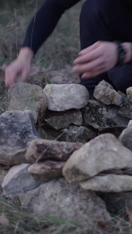 building a rock stack