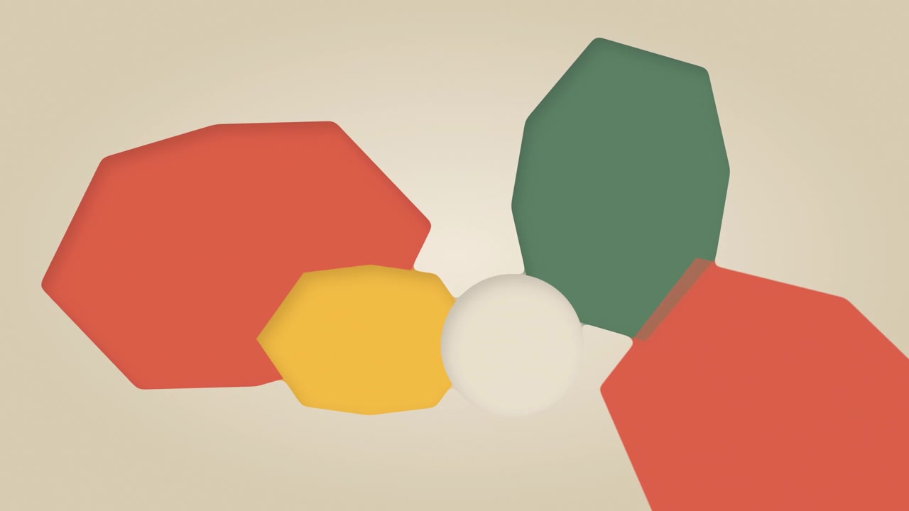 Abstract Animation of Moving Geometric Shapes and Circle