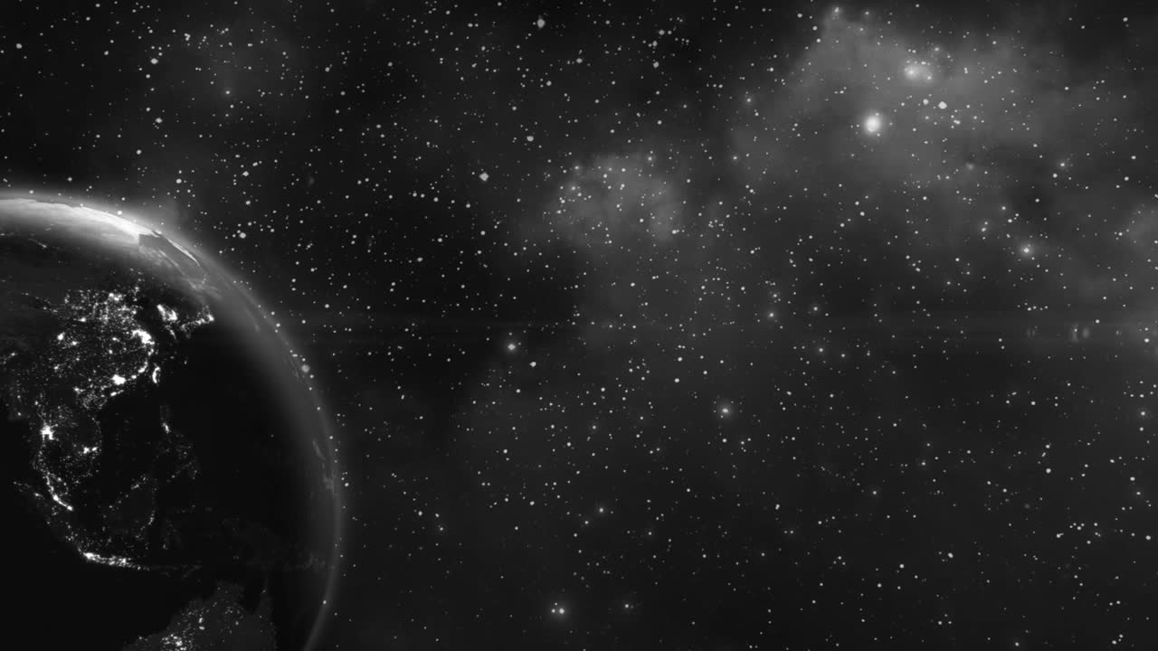 planeta tierra girando en el espacio estrellas galaxia universo ciencia mundo mundo realista vía láctea