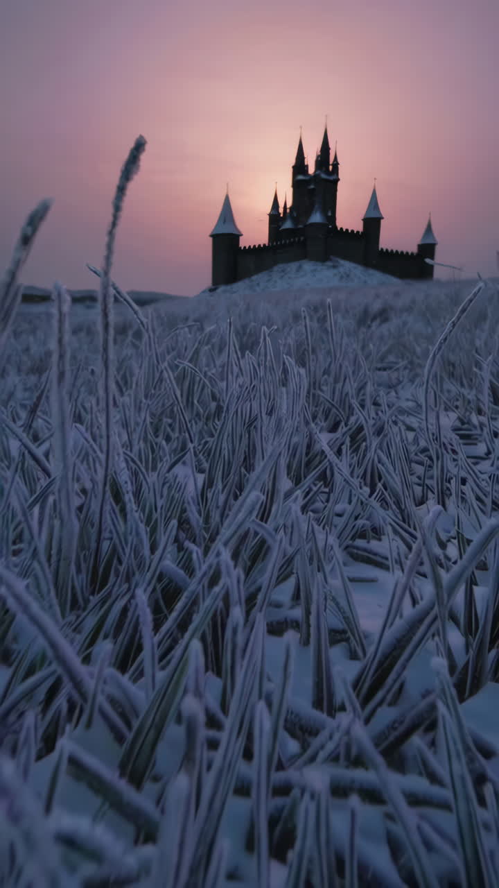 Winter Sunrise at the Frozen Castle