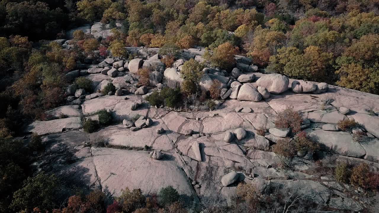 Aerial drone footage of Elephant Rocks
