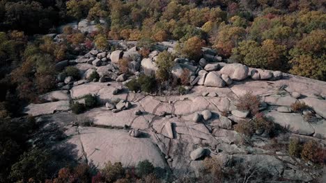 aerial drone footage of elephant rocks
