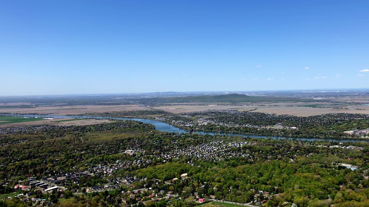 Gault Nature Reserve of McGill University. Wildlife research area with ponds, beehives and nature trails on a densely wooded mountainside.