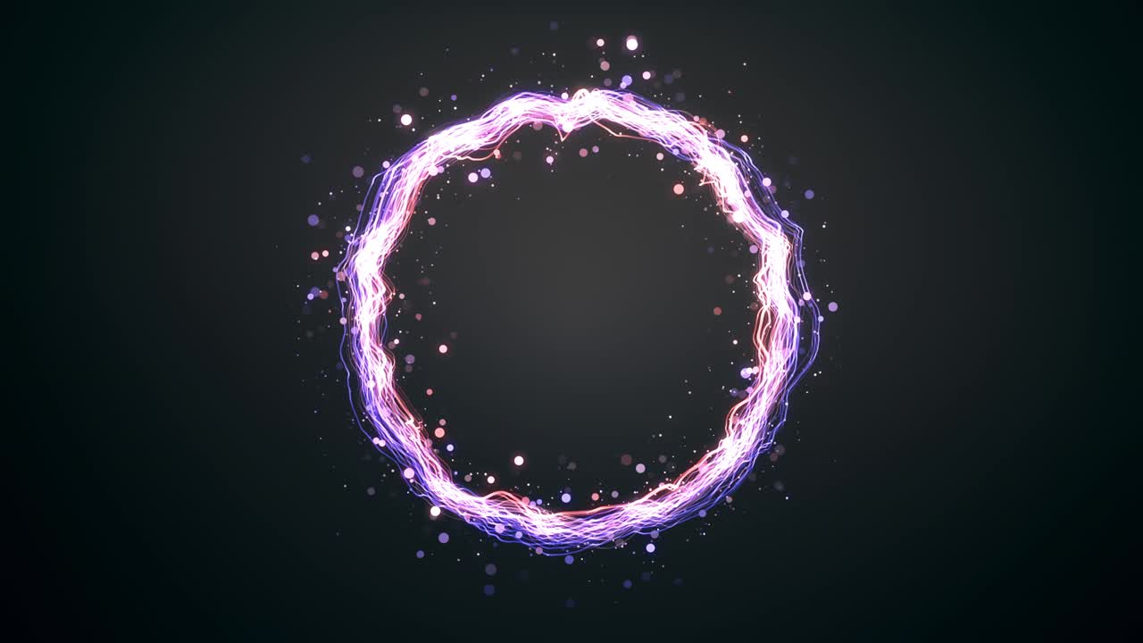 anillo de partículas de fondo 4k