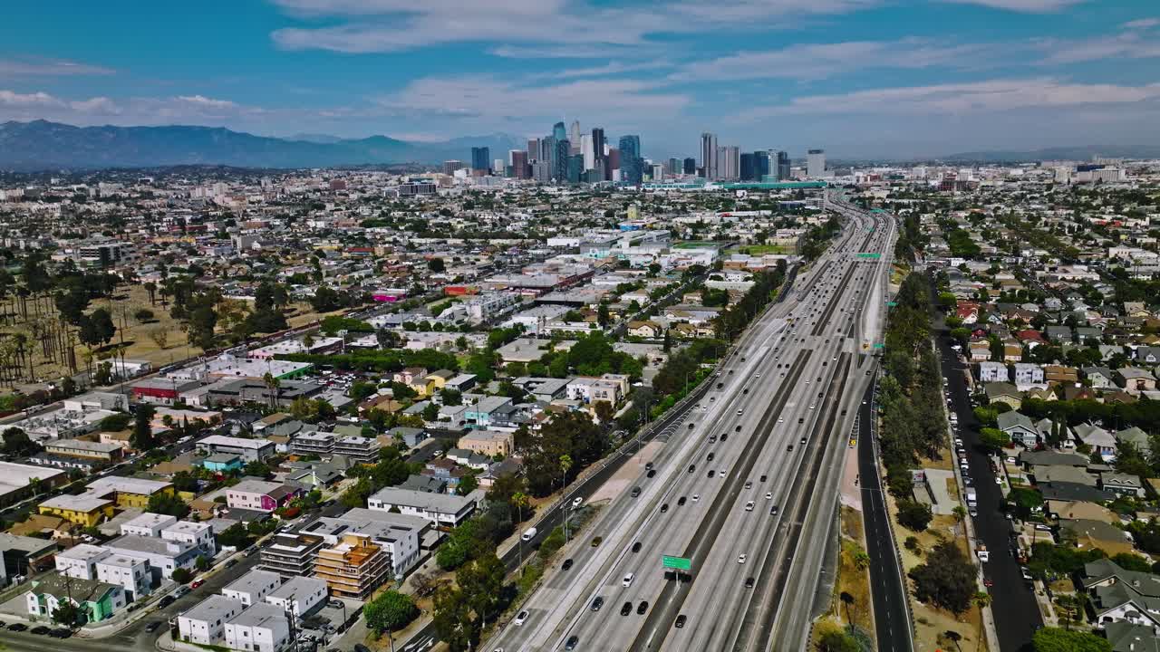Financial District in Downtown Los Angeles, California