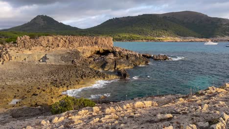 mesquida cove in mallorca balearic islands turquoise blue mediterranean sea, fine white sand beach