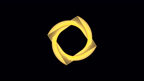 animación abstracta girando la forma. renderización por computadora abstracta