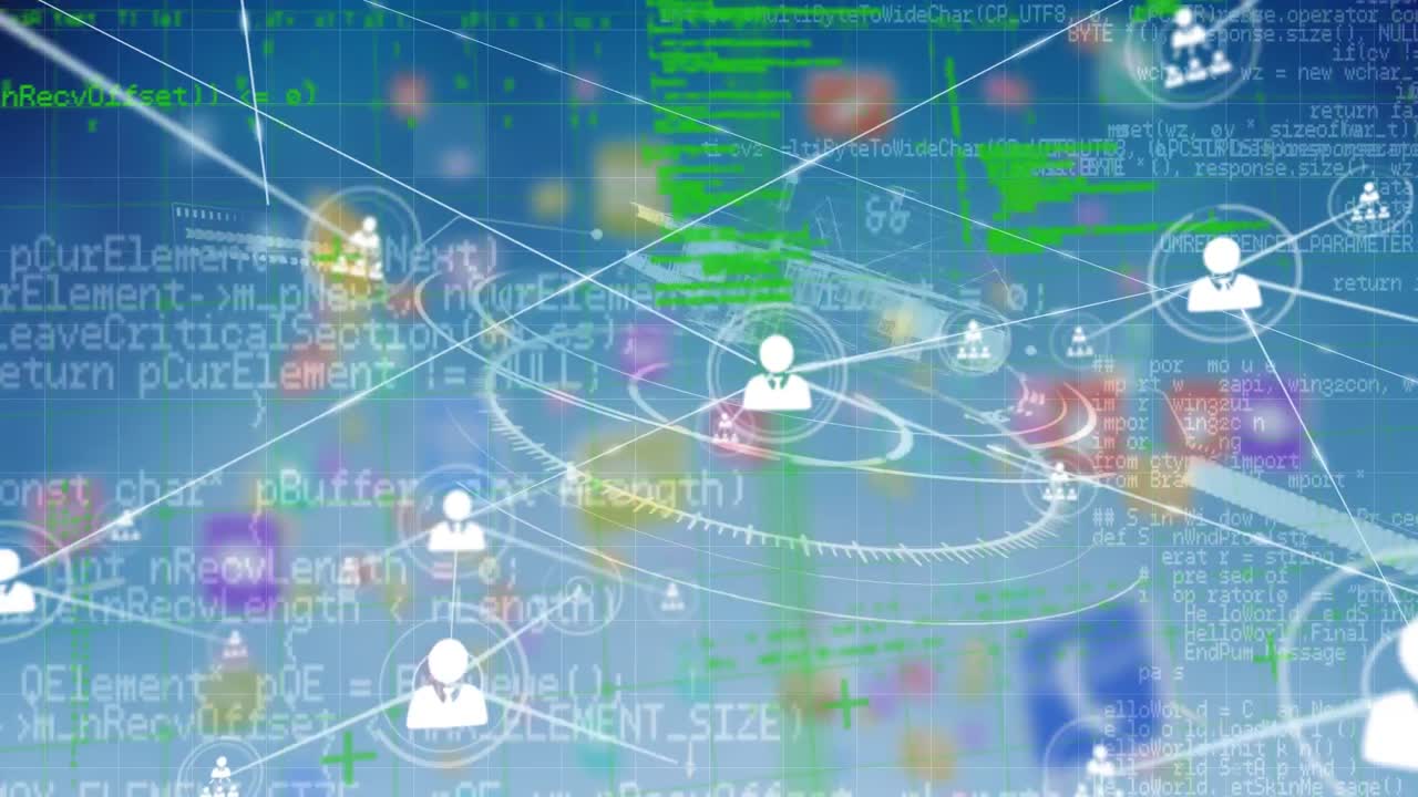 데이터 프로세싱을 통한 연결 네트워크의 애니메이션