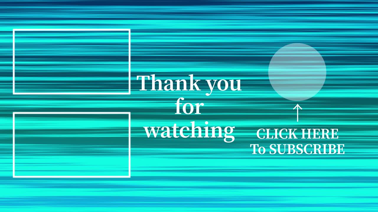 라인 그라데이션 엔드 카드 엔딩 스크린 모션 그래픽