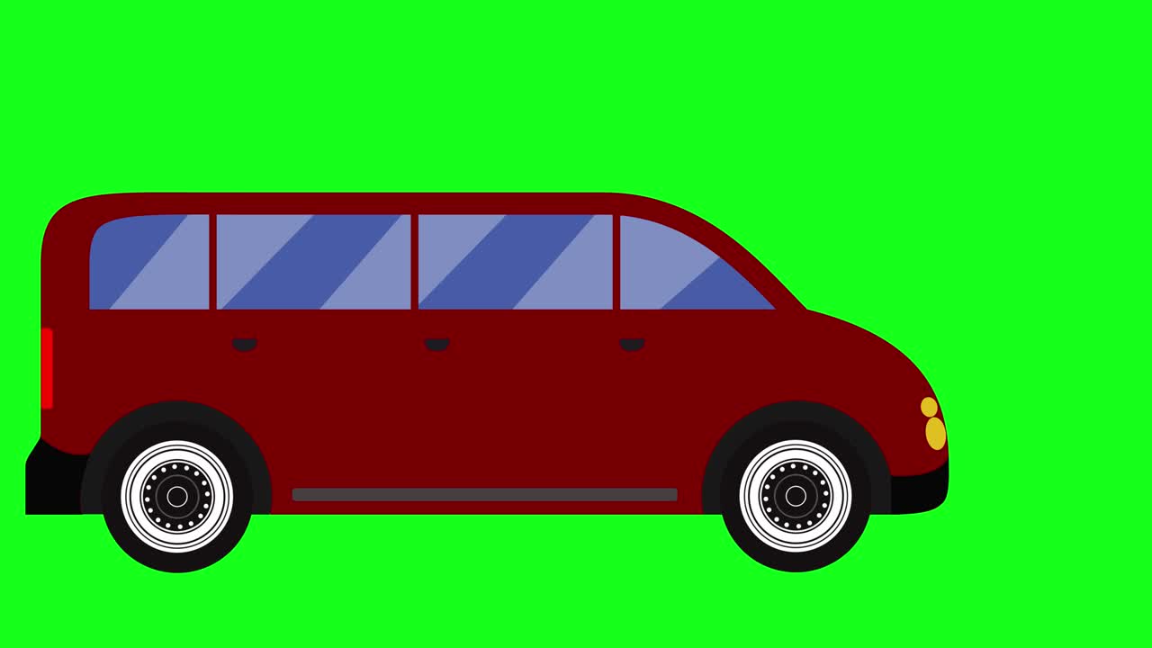 달리는 자동차 애니메이션, 그린 스크린 크로마 키, 그래픽 소스 요소