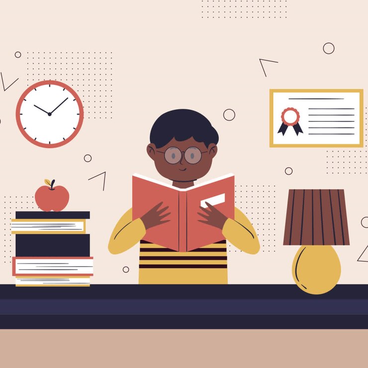 Child Reading in a Classroom Setting