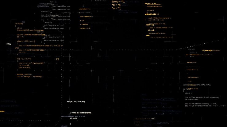 Visualizzazione astratta di codice informatico
