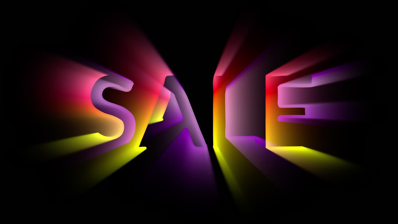 animación de efecto de reflector de venta de bucle sin costuras