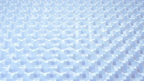 estilo blanco creativo abstracto bajo fondo poli en 4k. ondas abstractas se mueven en superficie brillante en bucle. animación suave y sin costuras. simple bg geométrico minimalista.