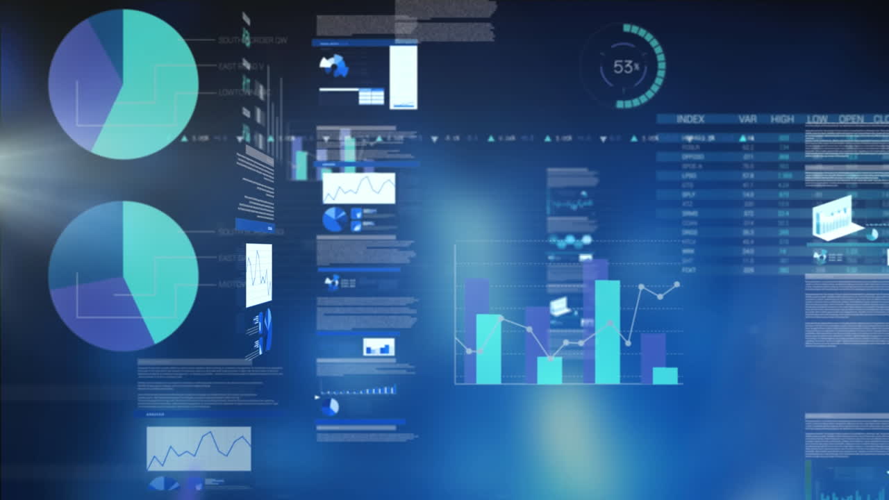 animación de las estadísticas y procesamiento de datos