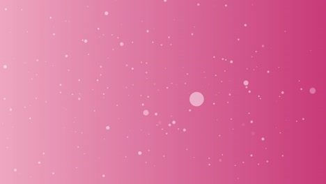 particles circle rotate on color background. glittering particles with bokeh.