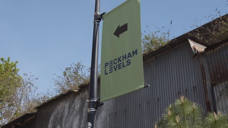 Close-Up-Of-Sign-For-Peckham-Levels-Repurposed-Car-Park-In-Peckham-South-London-UK-1