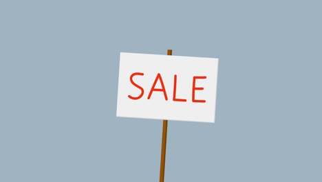 sale banner sign discount shop placard