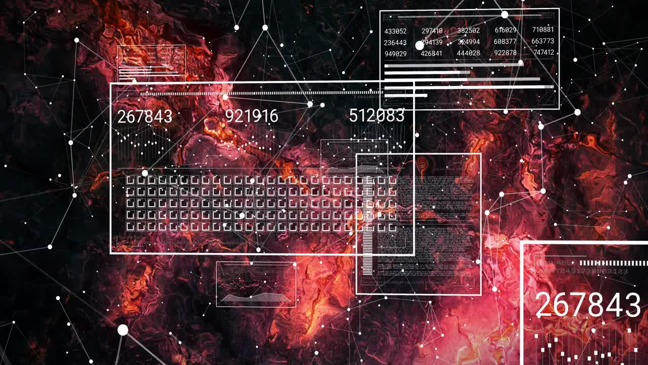 On start outlined keyboard panel appearing, centering, nodes linking panels, visualizing data