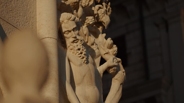 Ornate Stone Carving Detail