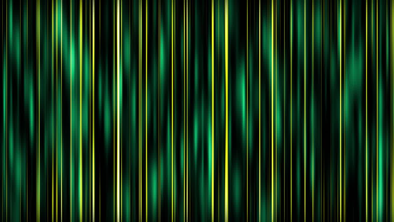 Neon glowing vibrant shiny lines lighting animated background dynamic loop abstract pattern motion graphics 3D glow intro titles colour-way green yellow dark