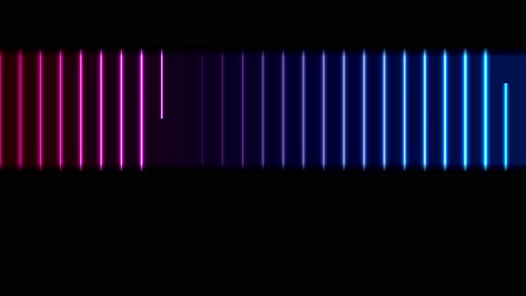 Blue ultraviolet neon laser lines video animation