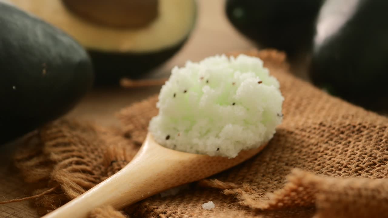 Homemade Avocado Scrub for Skin Care
