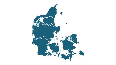 denmark animated map with alpha channel