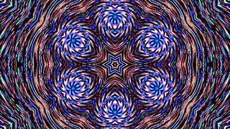 Beautiful abstract kaleidoscope that shines, a radiant light that regulates the subtle movements