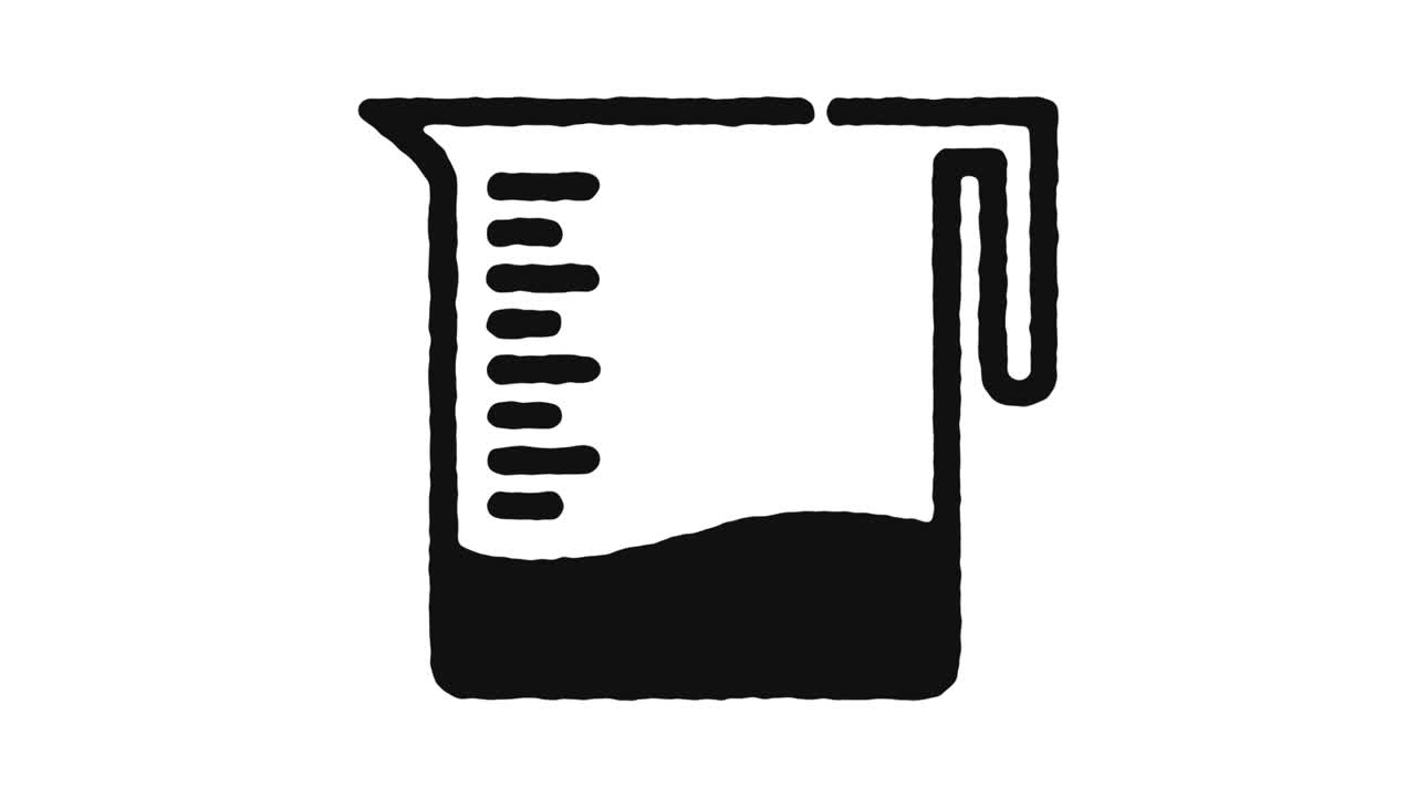 Laboratory Icon Animation Footage & Alpha Channel