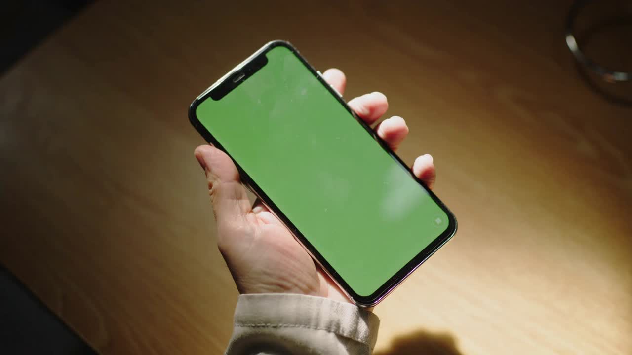 iPhone with Green Screen