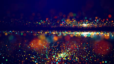 magical multicolored sparkles of light form abstract simple plane structure. multi-colored glow particles float in viscous liquid as fantastic 3d background in 4k. luma matte as alpha channel.