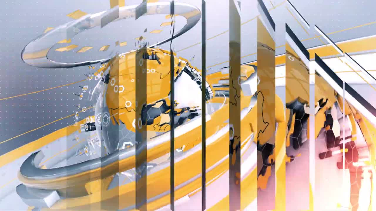 3D 디지털 세계 지도 뉴스 소개 배경